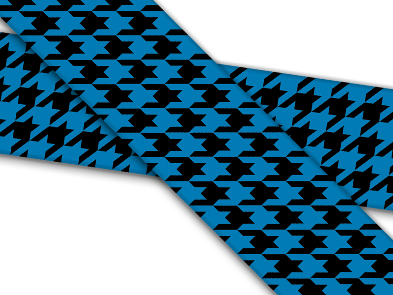 Biothane® mit UV Druck (US Import) Houndstooth-blue-black