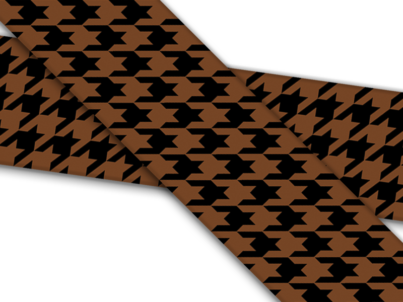 Biothane® mit UV Druck (US Import) Houndstooth-chocolate-black