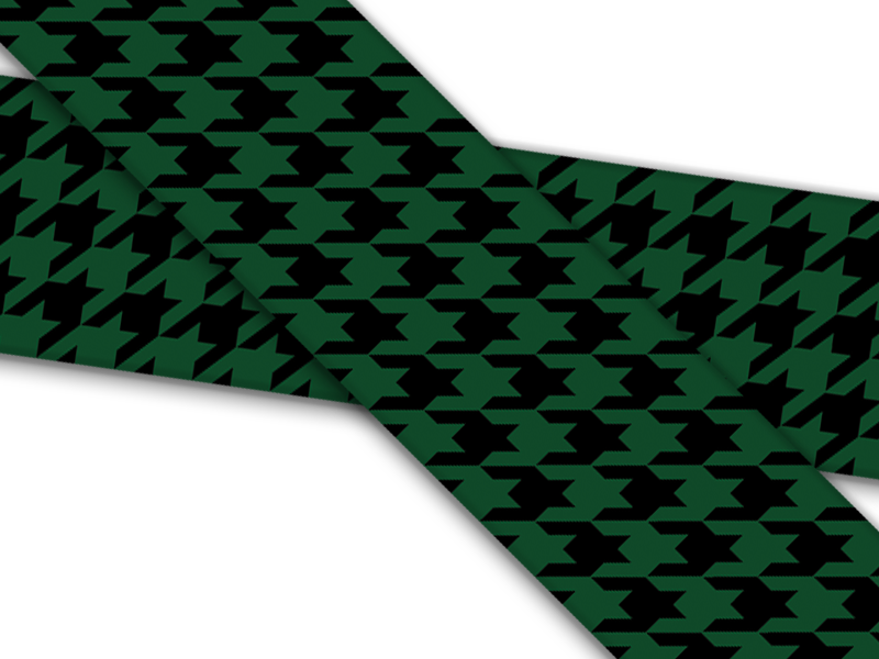 Biothane® mit UV Druck (US Import) Houndstooth-hunter-black