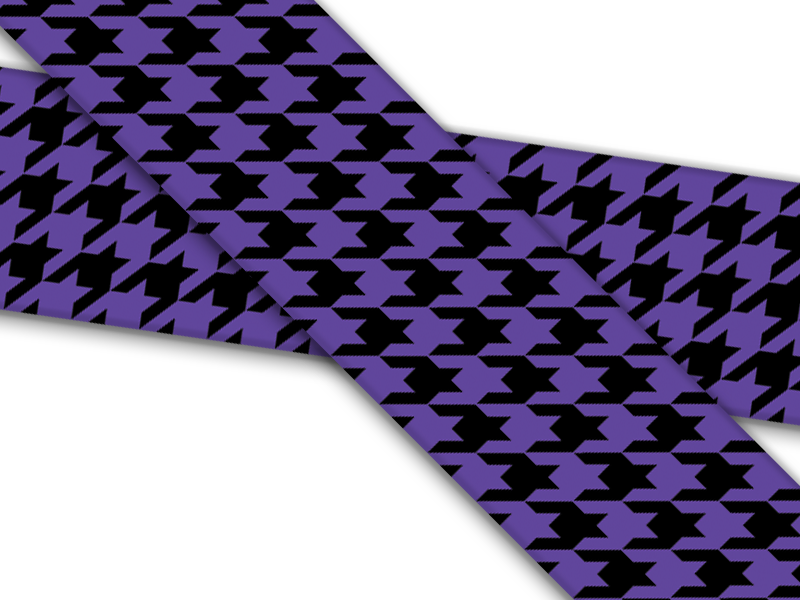 Biothane® mit UV Druck (US Import) Houndstooth-violet-black