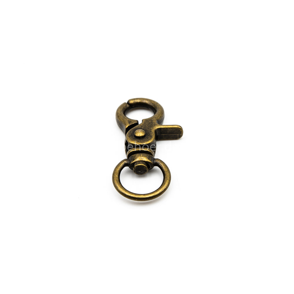 Scherenkarabiner Antik Messing
