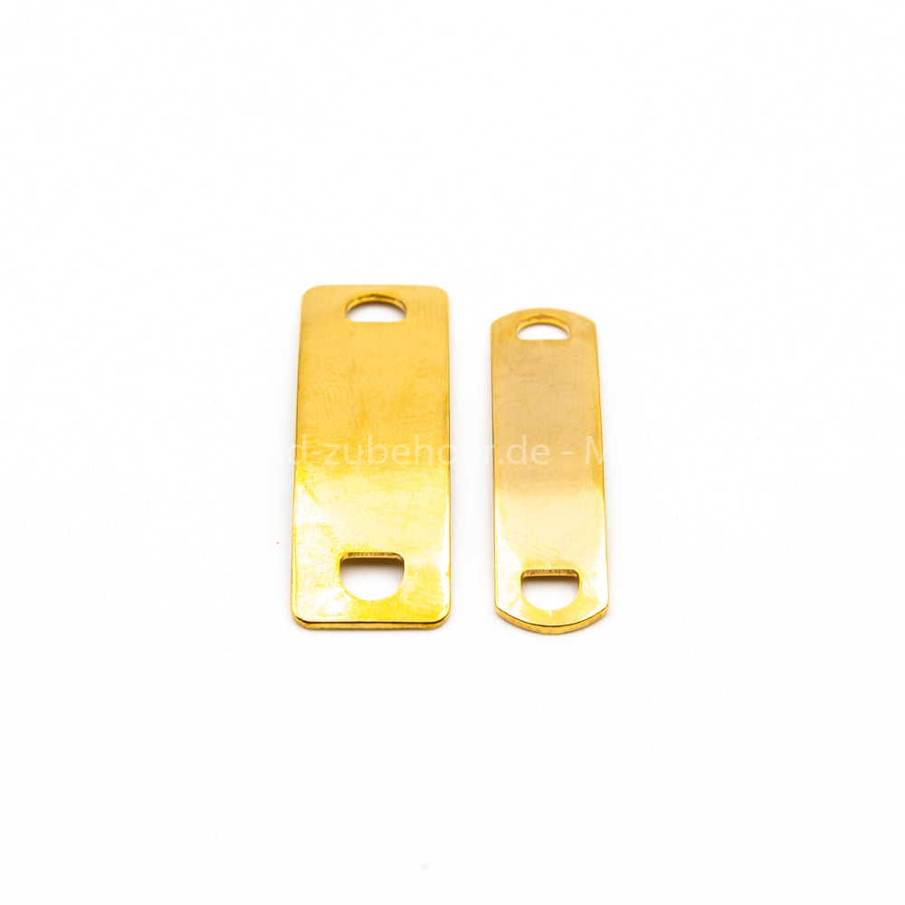 Conector de acero inoxidable dorado