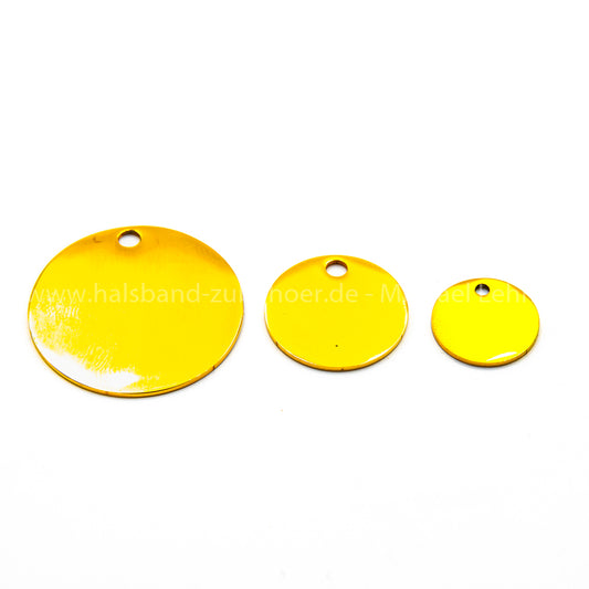 Hundemarke Edelstahl Rund