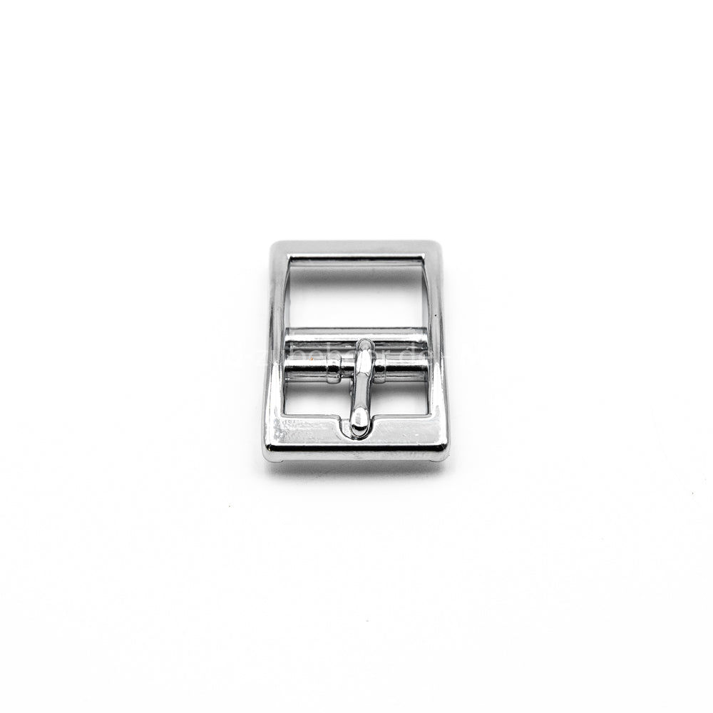 double bar buckle chrome