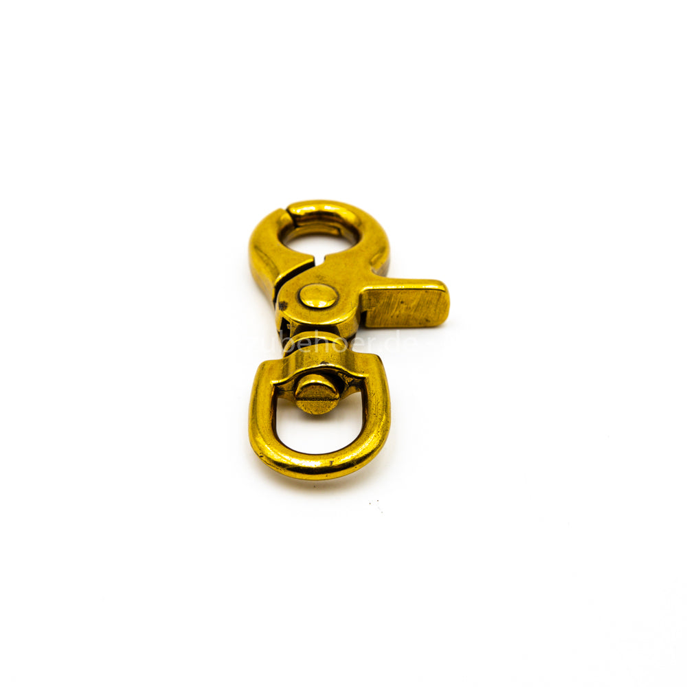Scherenkarabiner Messing ZDG