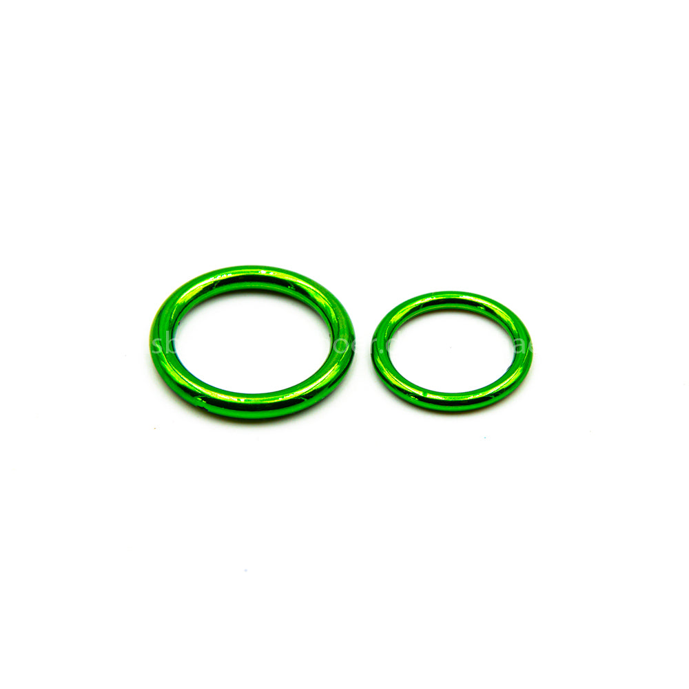 Anillo redondo cromo verde