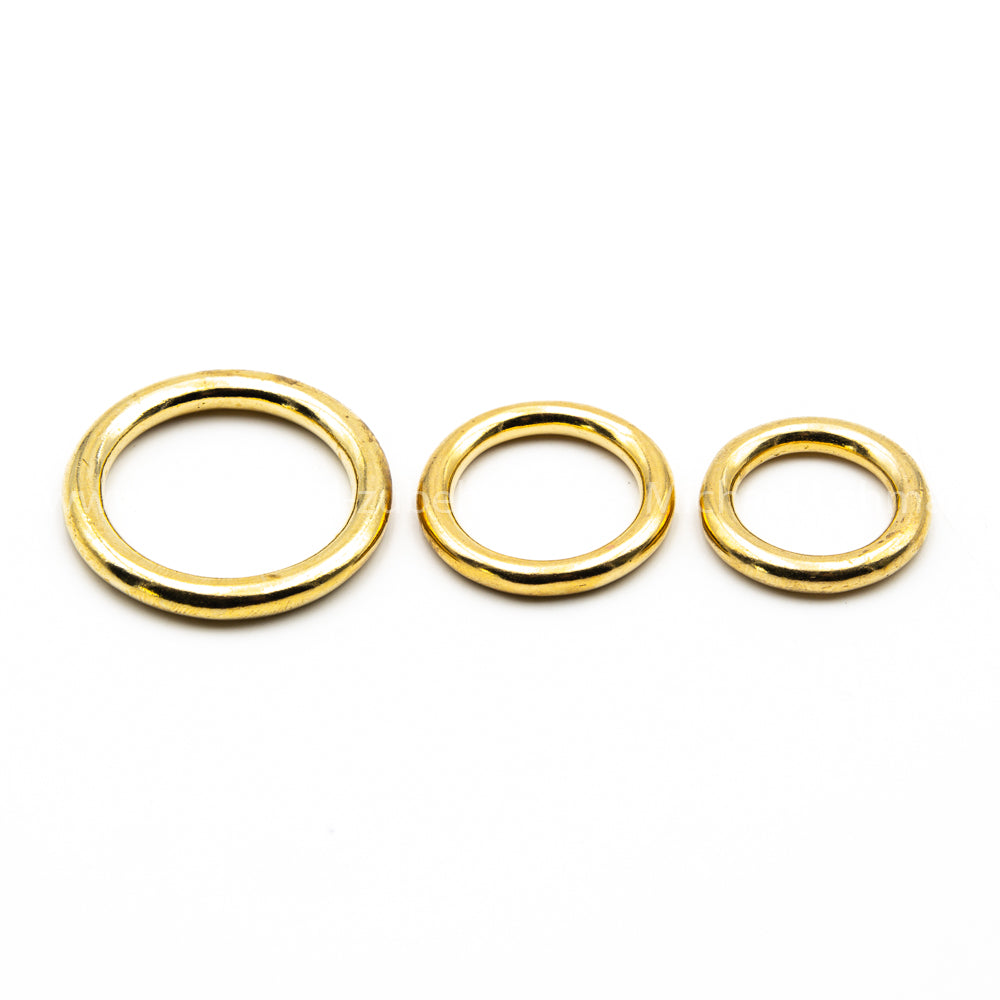 round ring made of solid brass