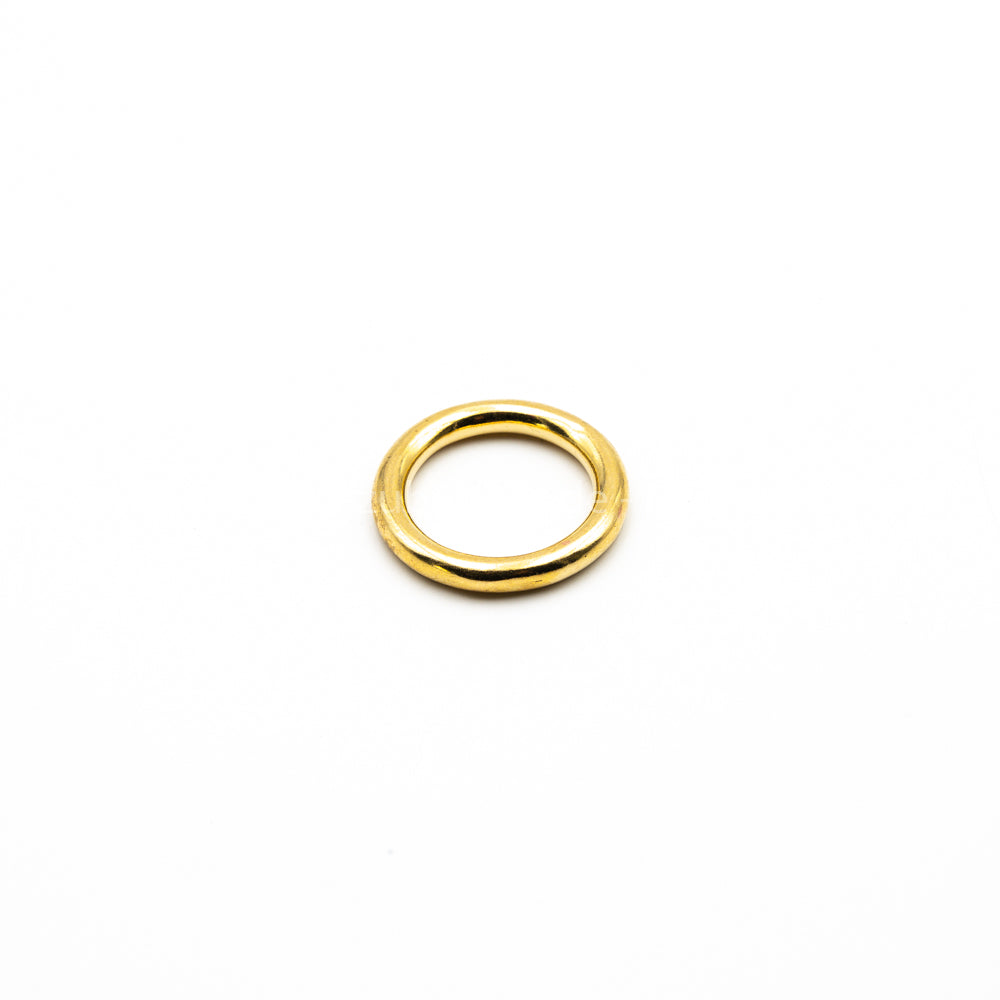 round ring made of solid brass