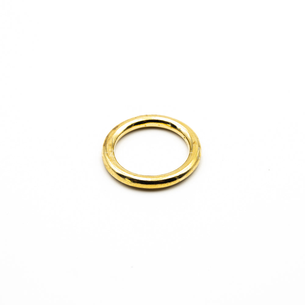 round ring made of solid brass