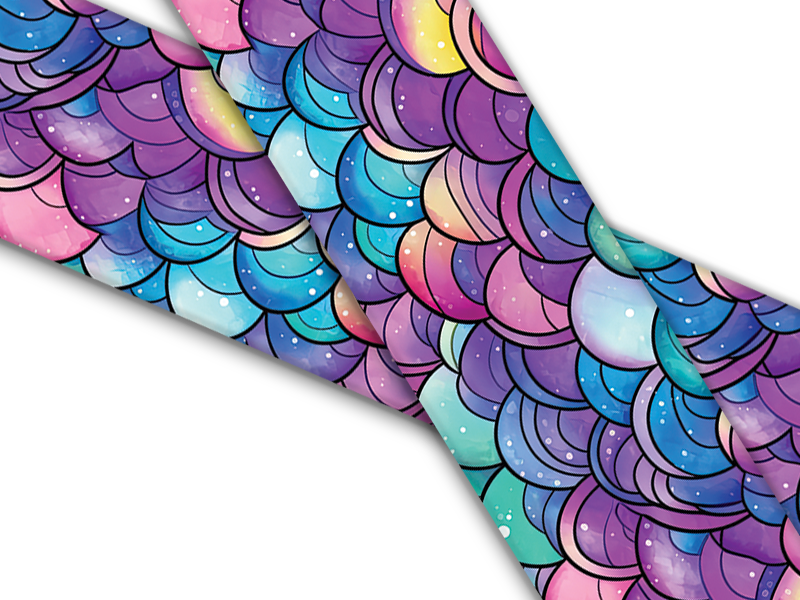 Biothane® mit UV Druck (US Import) Mermaid-Scales