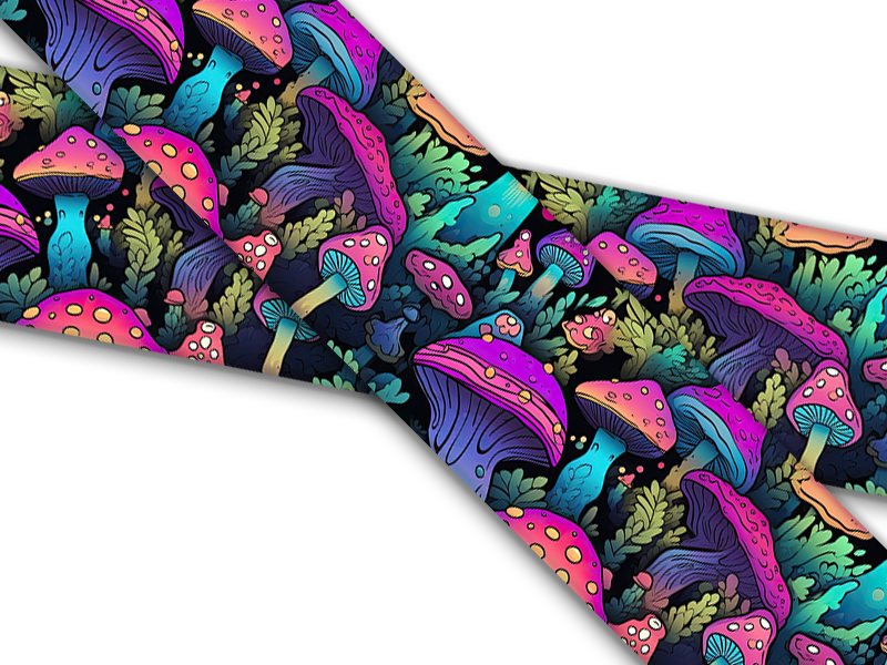 Biothane® with UV print (US import) Mushroom-Forest