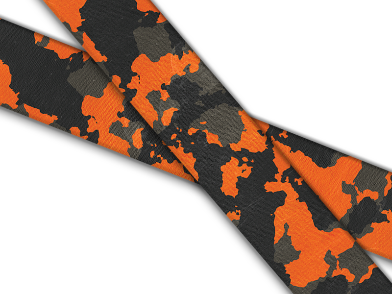 Biothane® mit UV Druck (US Import) Orange-Camo