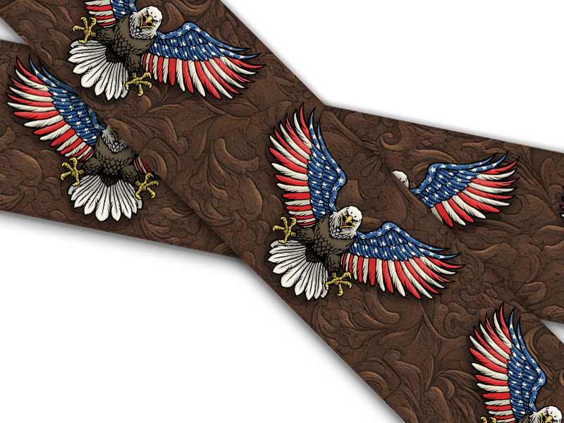 Biothane® mit UV Druck (US Import) Patriot-Eagle