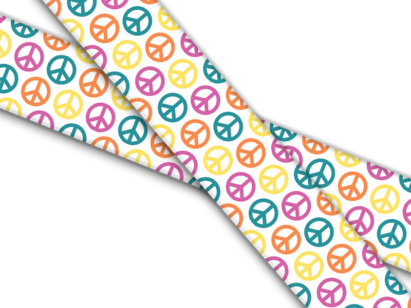 Biothane® with UV print (US import) Peace-and-Love