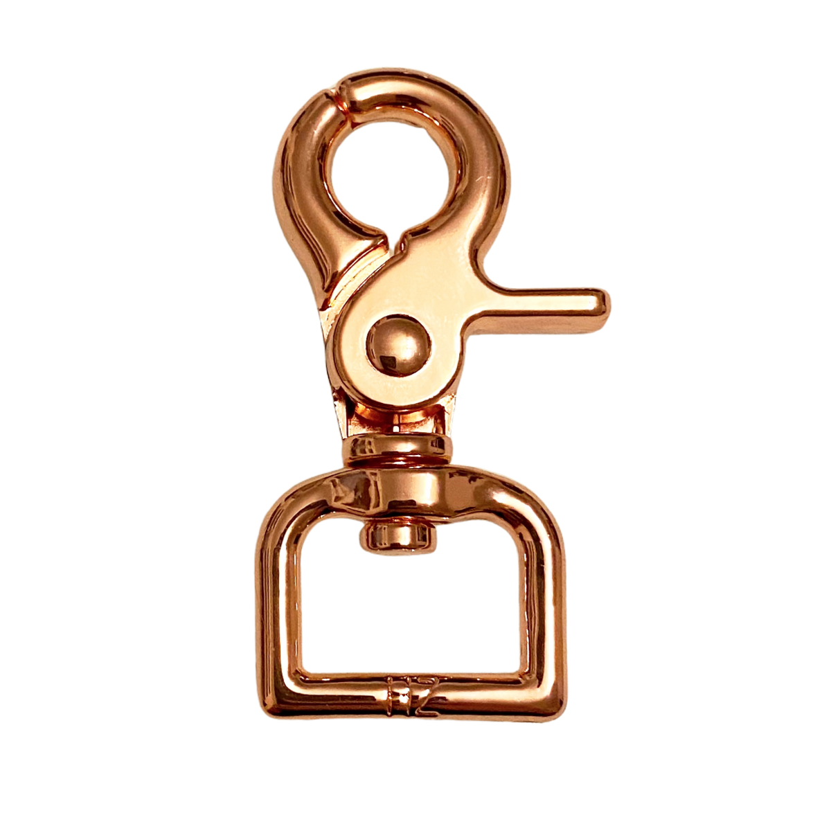 Moschettone a forbice oro rosa 63x20mm