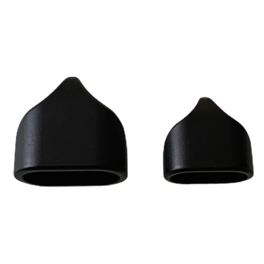 Tappo terminale doppio nero opaco