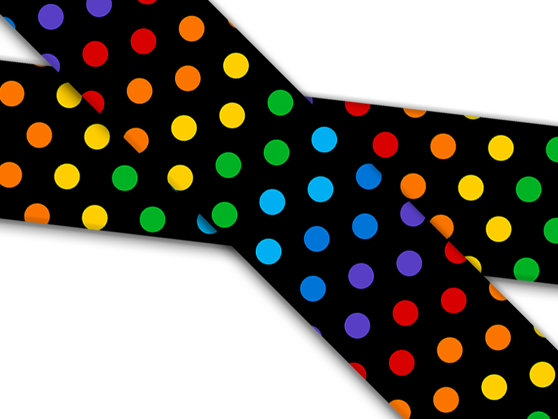 Biothane® mit UV Druck (US Import) Pride-Dots
