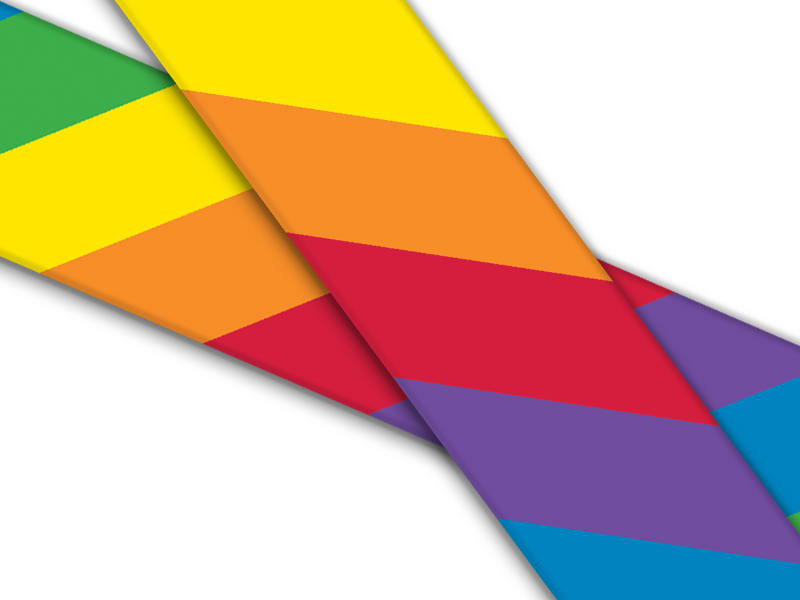 Biothane® with UV print (US import) Pride-Stripes