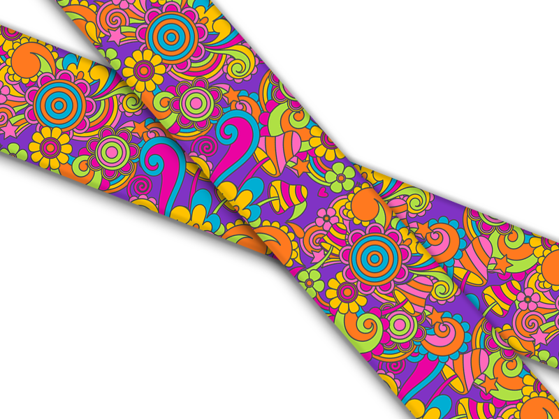 Biothane® with UV printing (US import) Psychedelic-Shrooms