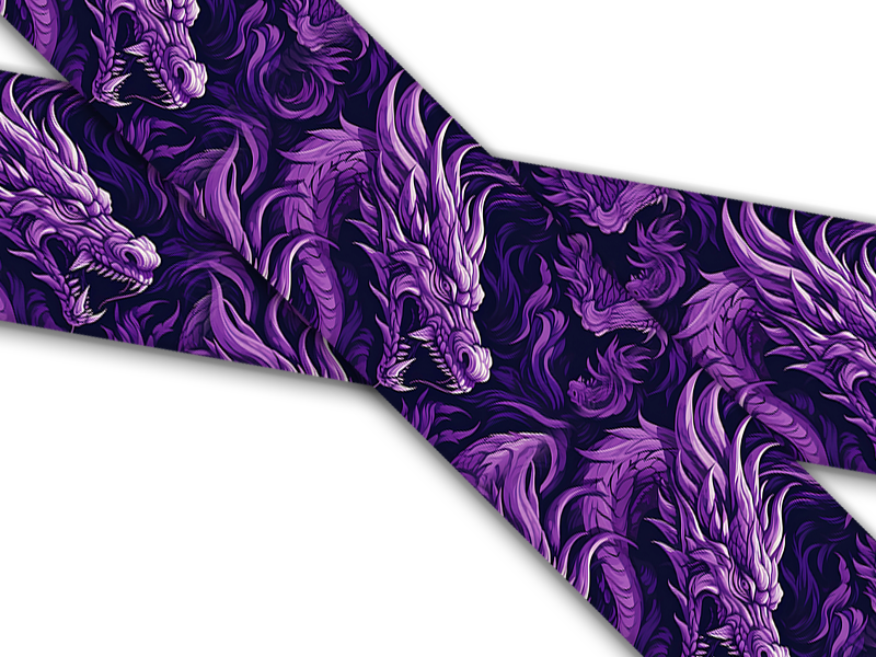 Biothane® avec impression UV (importation américaine) Purple-Dragons