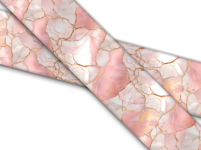 Biothane® mit UV Druck (US Import) Rose-Gold-Marble