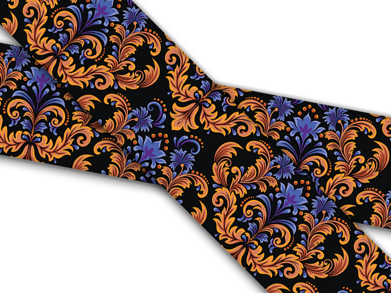 Biothane® with UV print (US import) carved leather crimson
