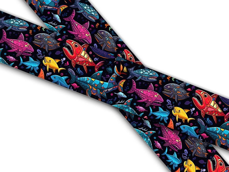 Biothane® avec impression UV (importation américaine) Shark-Tastic
