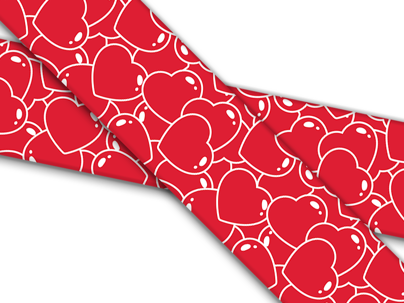 Biothane® con stampa UV (importazione dagli Stati Uniti) Biscotti di San Valentino