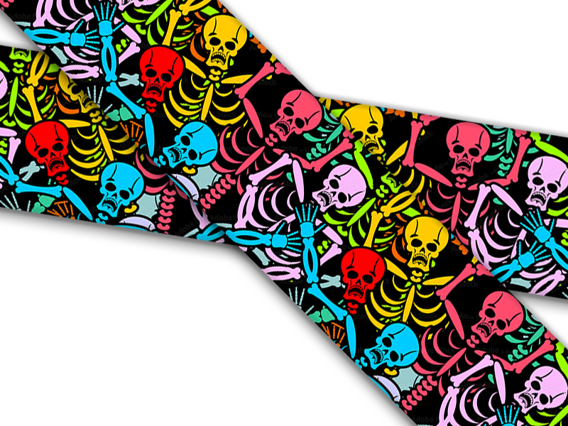 Biothane® with UV printing (US import) Skeletons