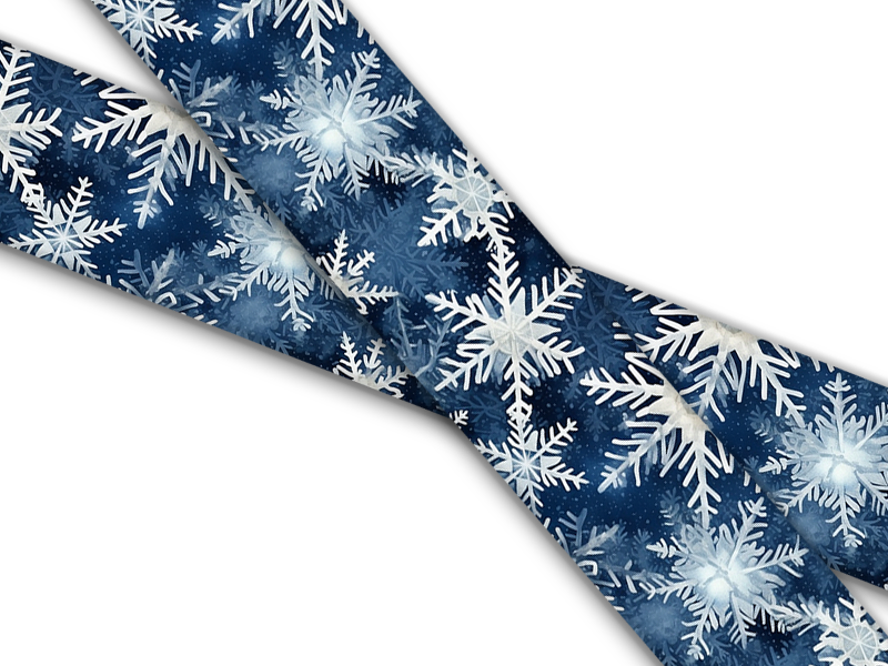 Biothane® with UV print (US import) Snowflakes