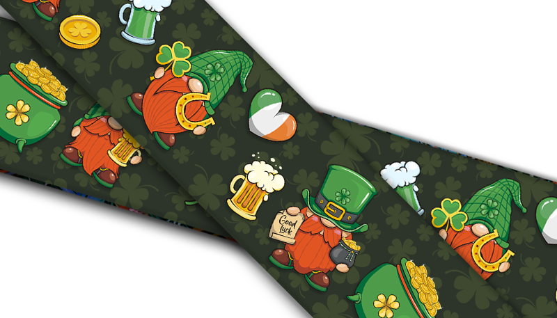 Biothane® avec impression UV "St. Patty Leprechauns"