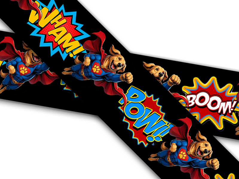 Biothane® mit UV Druck (US Import) Superdog 2