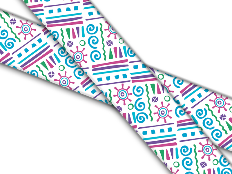 Biothane® with UV print (US import) Surf-Up-White
