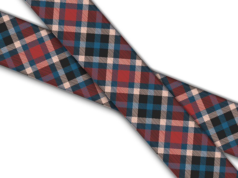 Biothane® with UV print (US import) Tartan-Plaid