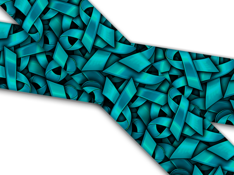 Biothane® mit UV Druck (US Import) Teal-Awareness