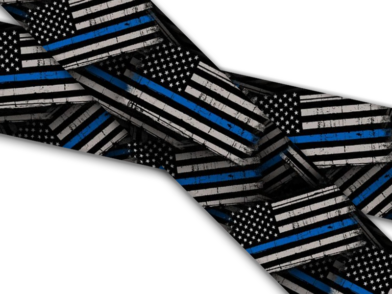 Biothane® mit UV Druck (US Import) Thin-Blue-Line
