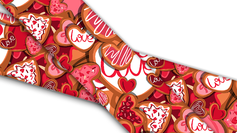 Biothane® con stampa UV “Biscotti di San Valentino”