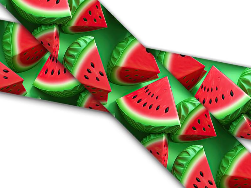 Biothane® mit UV Druck (US Import) Watermelons