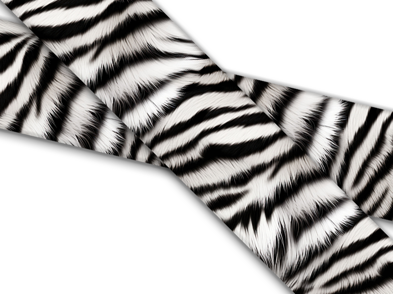 Biothane® with UV print (US import) White-Tiger
