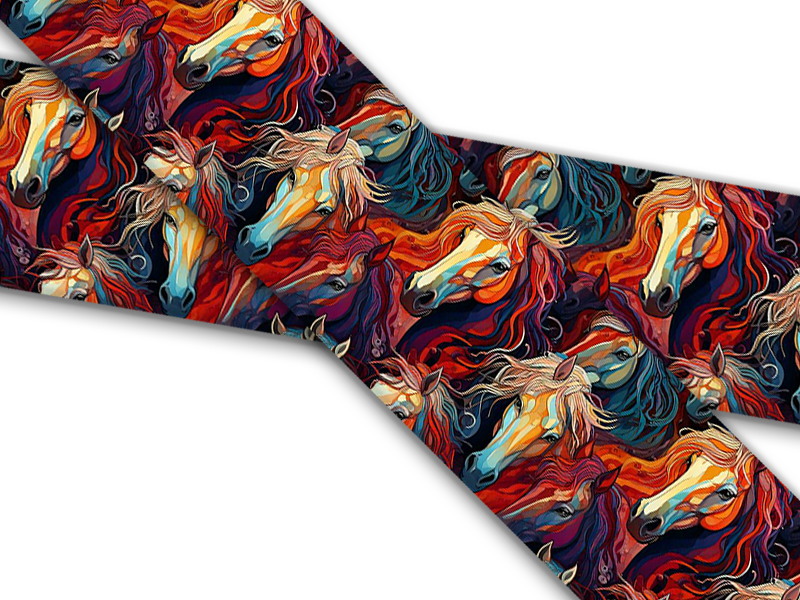 Biothane® mit UV Druck (US Import) Wild-Horses