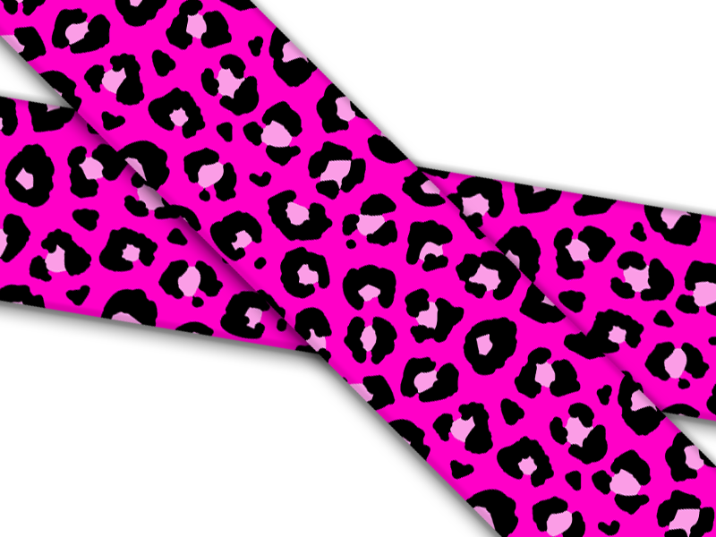 Biothane® mit UV Druck (US Import) Wild Jaguar Pink 2