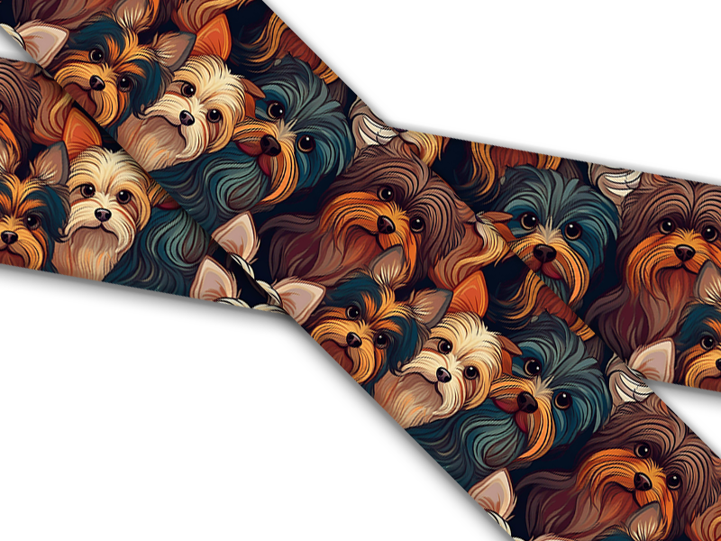 Biothane® with UV print (US import) Yorkies