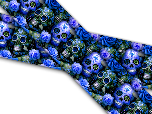 Biothane® with UV print (US import) carved leather crimson