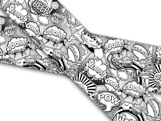 Biothane® mit UV Druck (US Import) Comic-Pop-BW