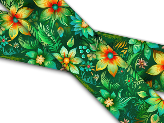 Biothane® mit UV Druck (US Import) Ethereal-Floral-Green