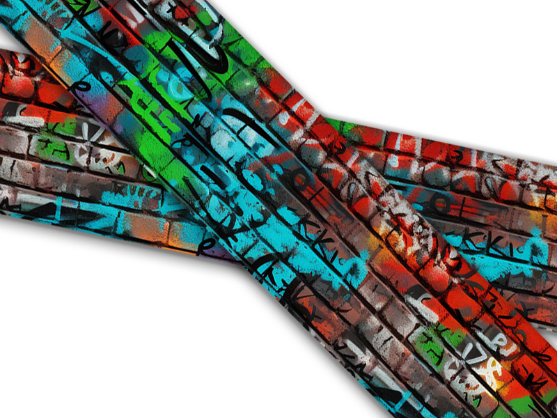 Biothane® mit UV Druck (US Import) Grafitti #1