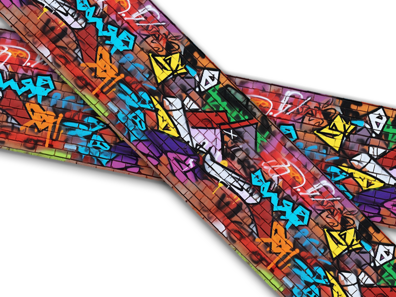 Biothane® mit UV Druck (US Import) Grafitti #3