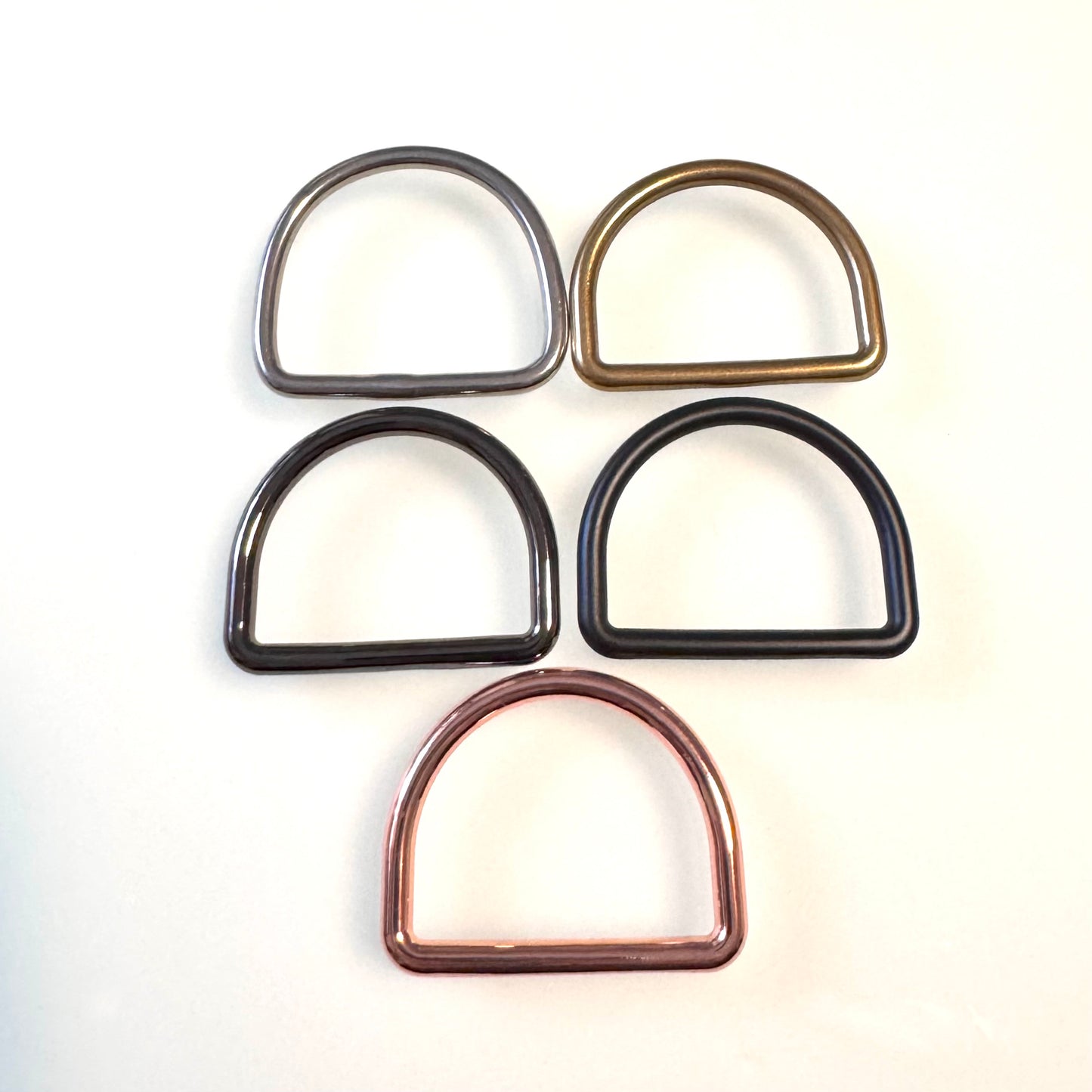 D-ring 40mm stainless steel coated