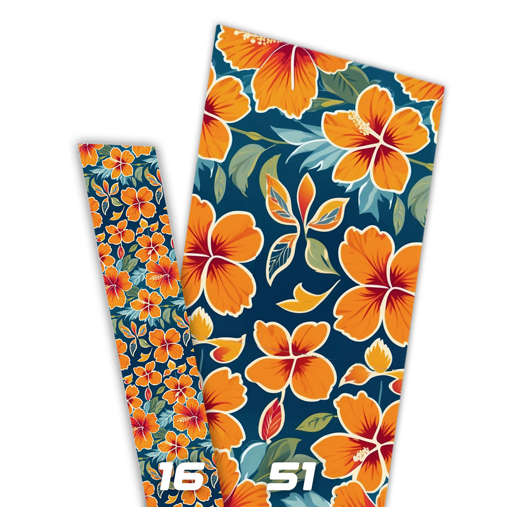 PrintThane® "Orange Hibiscus"