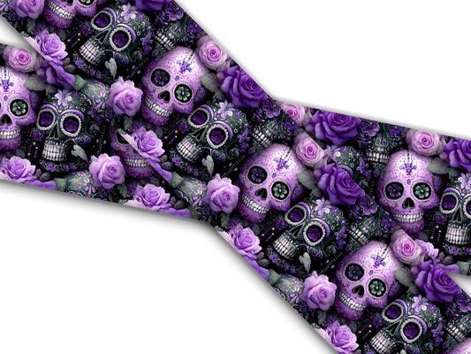 Biothane® mit UV Druck (US Import) Purple Sugarskull
